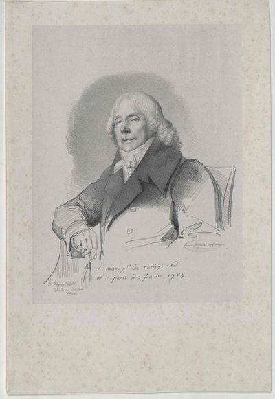 Charles Maurits hertog Talleyrand-Perigord door Artist Unknown