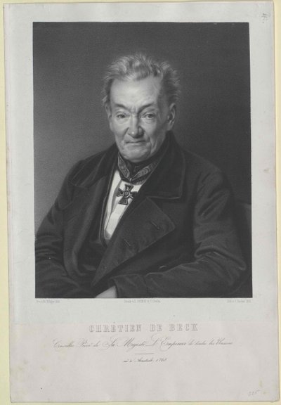 Christian von Beck door Artist Unknown