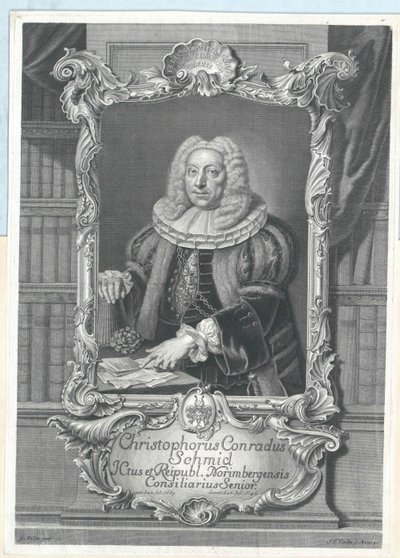 Christoph Conrad Schmid door Artist Unknown