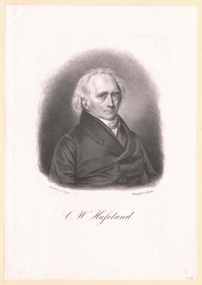 Christoph Wilhelm Hufeland door Artist Unknown
