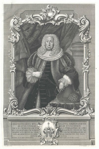 Christoph Wilibald Harsdoerfer uit Enderndorf door Artist Unknown