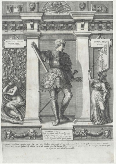 Graaf van Habsburg Sigebert door Artist Unknown