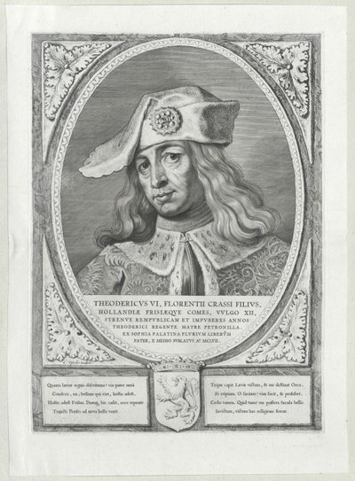 Graaf van Holland Dietrich VI door Artist Unknown
