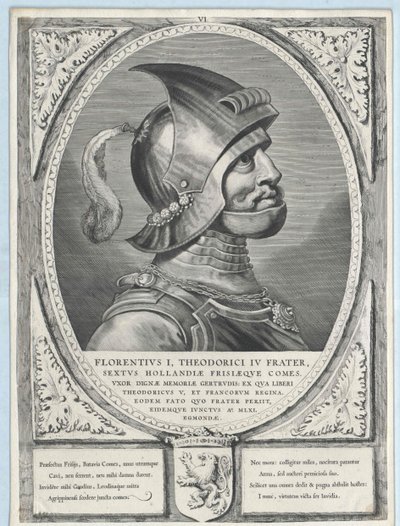 Graaf van Holland Florence I door Artist Unknown