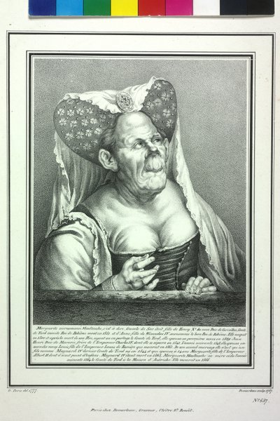 Gravin van Tirol Margaretha Maultasch door Artist Unknown