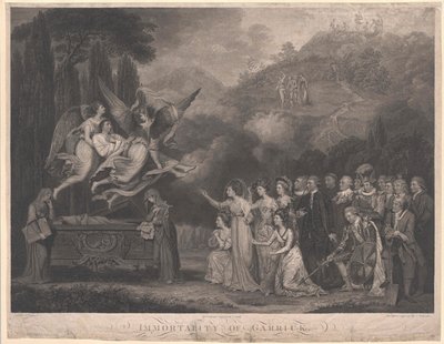 David Garrick door Artist Unknown