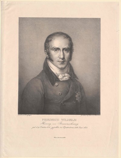 Hertog van Braunschweig-Oels Friedrich Wilhelm door Artist Unknown