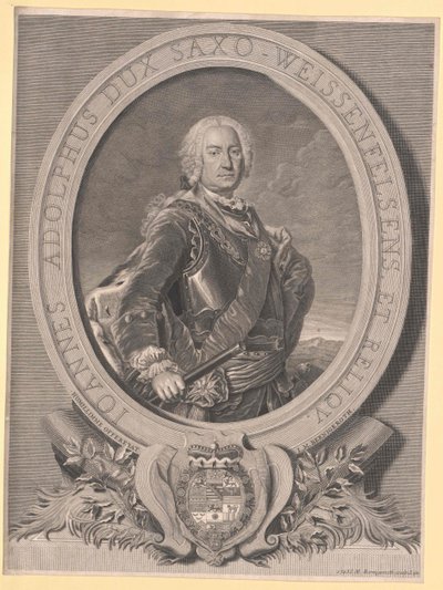 Hertog van Saksen-Weissenfels Johann Adolf II door Artist Unknown