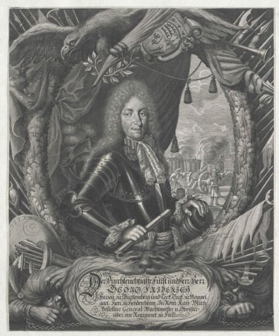 Hertog van Württemberg Georg Frederik door Artist Unknown