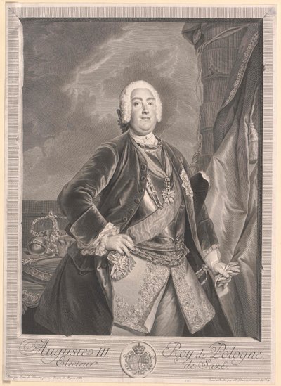 Keurvorst van Saksen Frederik August II door Artist Unknown