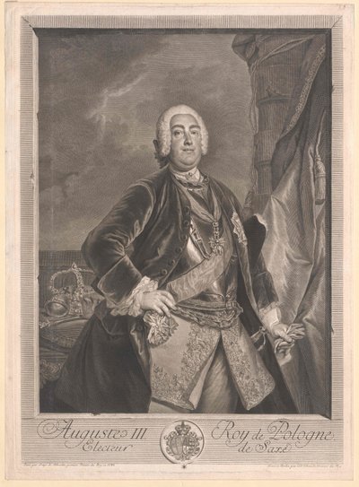 Keurvorst van Saksen Frederik August II door Artist Unknown
