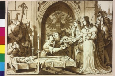 Keizer Frederik III en de hertogen Albrecht en Sigmund door Artist Unknown