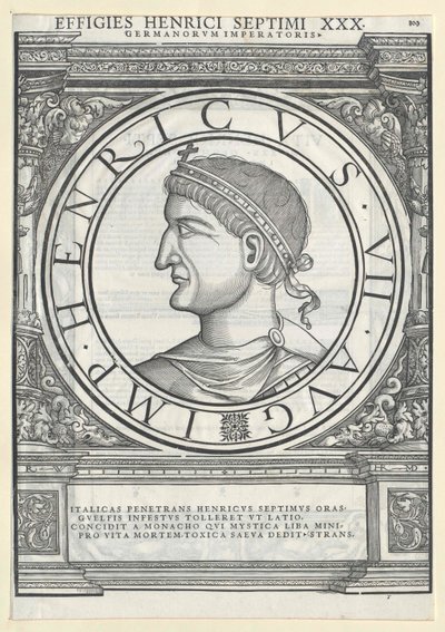 Keizer Hendrik VII door Artist Unknown