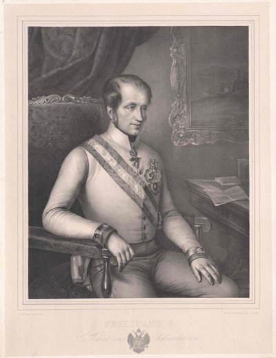 Keizer van Oostenrijk Ferdinand I door Artist Unknown