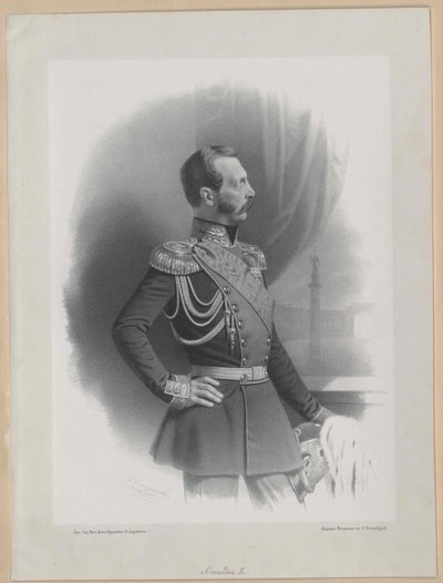 Keizer van Rusland Alexander II door Artist Unknown