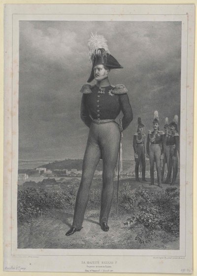 Keizer van Rusland Nicolaas I door Artist Unknown