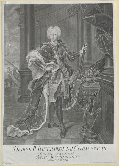 Keizer van Rusland Peter II door Artist Unknown