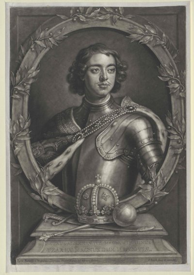 Keizer van Rusland Peter I de Grote door Artist Unknown