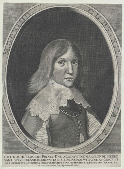 Enno Ludwig graaf Oost-Friesland door Artist Unknown
