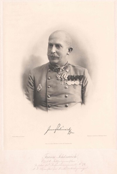 Franz Baron Schoenaich door Artist Unknown