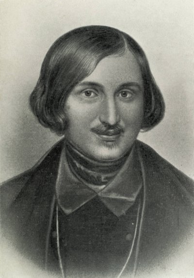 Nikolai Vasilievich Gogol (1809-1852). Russische romanschrijver en toneelschrijver. Gravure. door Artist Unknown