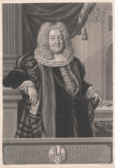 Georg Burkhard Loeffelholz von Colberg door Artist Unknown