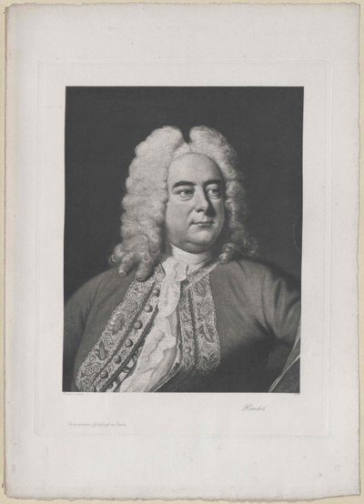 Georg Friedrich Haendel (druk) door Artist Unknown