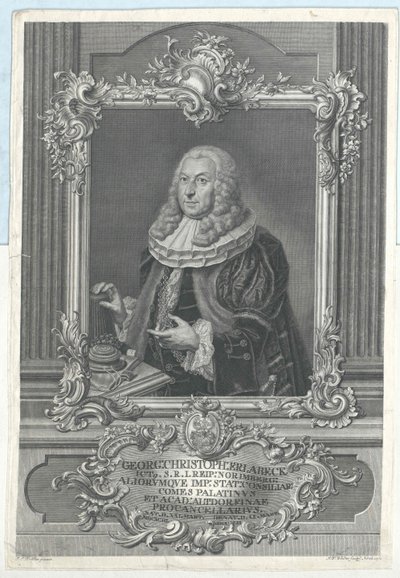 George Christoph Erlabeck door Artist Unknown