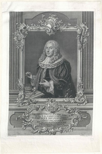 George Christoph Erlabeck door Artist Unknown