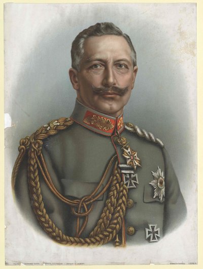 Duitse Keizer en Koning van Pruisen Wilhelm II door Artist Unknown
