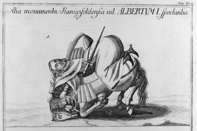 German king Albrecht I door Artist Unknown