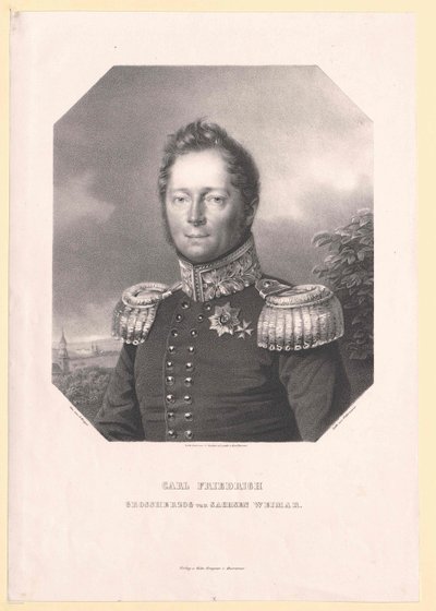 Groothertog van Saksen-Weimar Eisenach Karl Friedrich door Artist Unknown