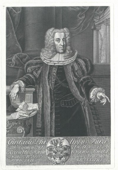 Gustav Philipp Fuerer von Haimendorf door Artist Unknown