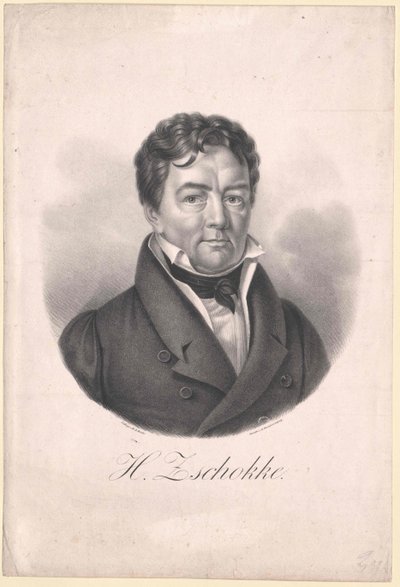 Heinrich Zschokke (prent) door Artist Unknown
