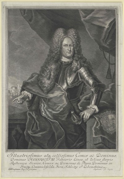 Henry graaf Reuss naar Schleiz door Artist Unknown