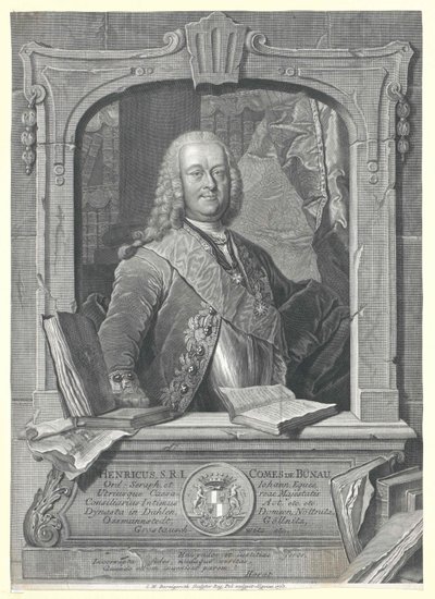 Henry graaf von Buenau door Artist Unknown