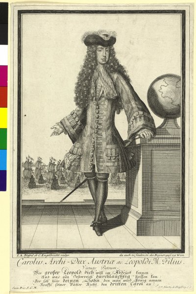 Heilige Roomse Keizer Karel VI door Artist Unknown