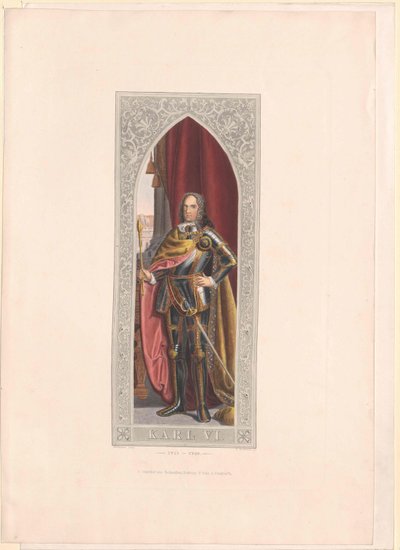 Heilige Roomse Keizer Karel VI door Artist Unknown