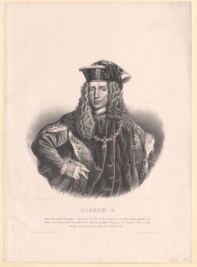 Heilige Roomse keizer Jozef I door Artist Unknown