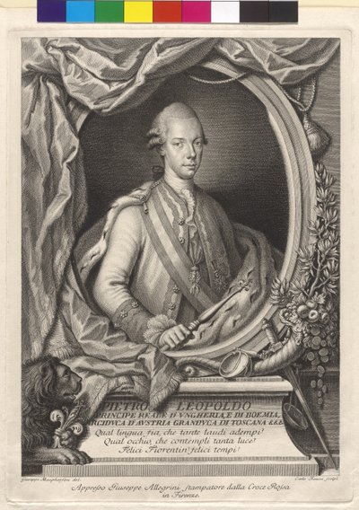 Heilige Roomse Keizer Leopold II door Artist Unknown