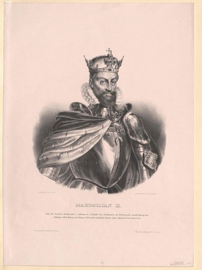 Heilige Roomse keizer Maximiliaan II door Artist Unknown