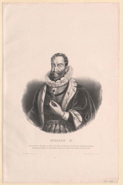 Heilige Romeinse keizer Rudolf II door Artist Unknown