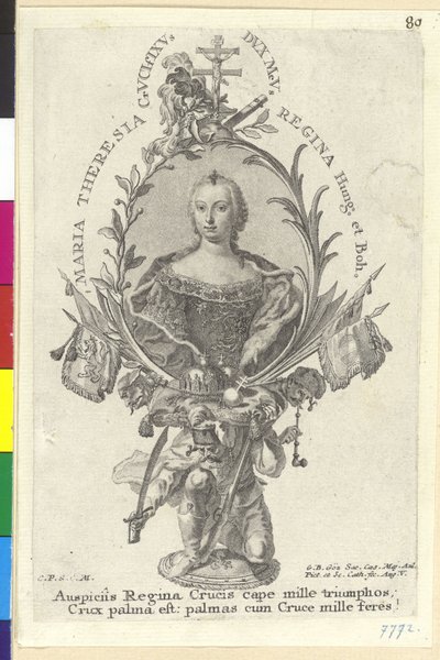 Heilige Roomse Keizerin Maria Theresia door Artist Unknown
