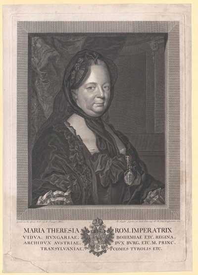 Heilige Roomse Keizerin Maria Theresia door Artist Unknown
