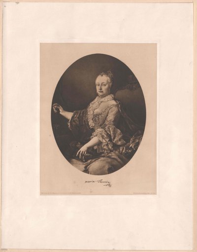 Heilige Romeinse keizerin Maria Theresia door Artist Unknown
