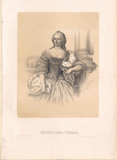 Heilige Romeinse keizerin Maria Theresia door Artist Unknown