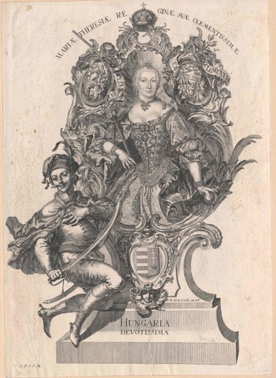 Heilige Romeinse keizerin Maria Theresia door Artist Unknown