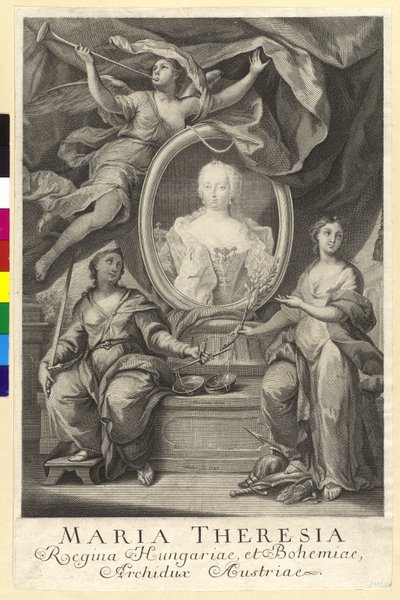 Heilige Romeinse keizerin Maria Theresia door Artist Unknown
