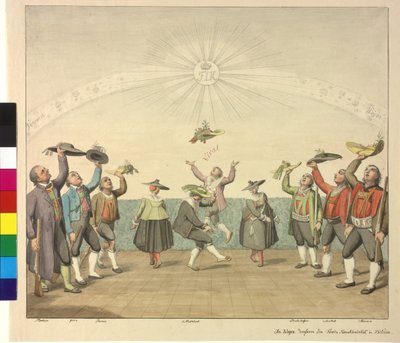 Hulde aan keizer Franz I door de Tirolers door Artist Unknown