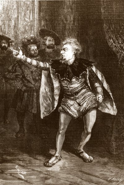 Illustratie voor het toneelstuk "Le Roi s